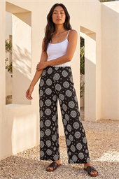 Petite Printed Texture Stretch Trouser