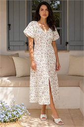 Dusk Ditsy Broderie Midi Dress
