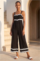 Ric Rac Strap Detail Jumpsuit