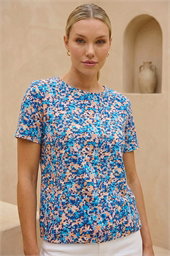 Floral Print Elasticated Hem Top