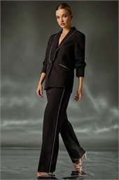 Dusk Diamante Trim Tailored Trousers