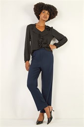 Straight Leg Ponte Stretch Trouser