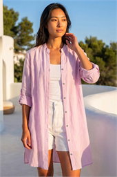 Petite Chambray Buttoned Overshirt