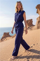 Crepe Elasticated Waist Trouser