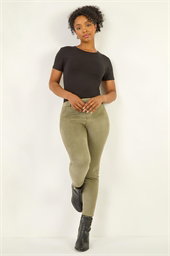 Petite Faux Suede Stretch Jeggings