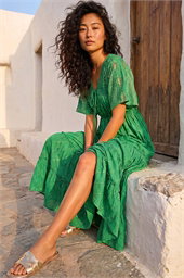 Petite Boho Shimmer Maxi Dress