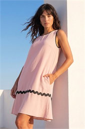 Ric Rac Trim Swing Dress
