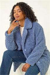 Petite Teddy Longline Coat