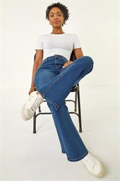 Petite Bootcut Stretch Jeans