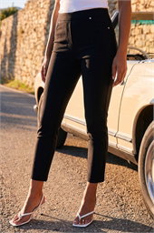 Elastic Waist Stretch Jean Trouser
