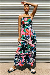 Floral Ric Rac Maxi Dress
