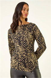 Dusk Abstract Asymmetric Stretch Top