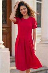 Petite Textured Midi Dress
