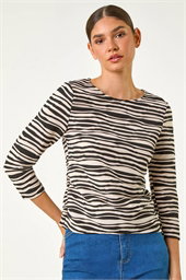 Stretch Textured Stripe Top