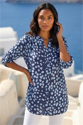 Abstract Spot Print Shirt