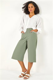 Wide Hem Cropped Trouser