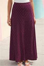 Polka Dot Midi Skirt