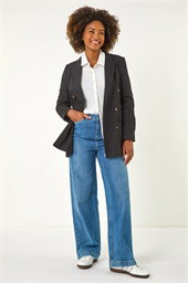 Cotton Double Breasted Collar Jacket