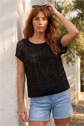 Cut Out Detail Stretch Top