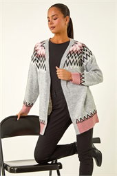 Petite Fairisle Knit Cardigan