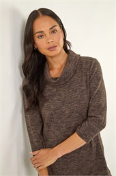 Petite Brushed Knit Wrap Top
