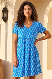 Petite V-Neck Pocket Dress