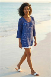 Cotton Crochet Tunic Top