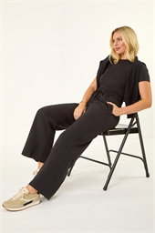 Petite Drawstring Ponte Trouser