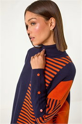 Stripe Colour Block Jumper