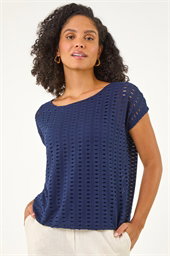 Cut Out Detail Stretch Top