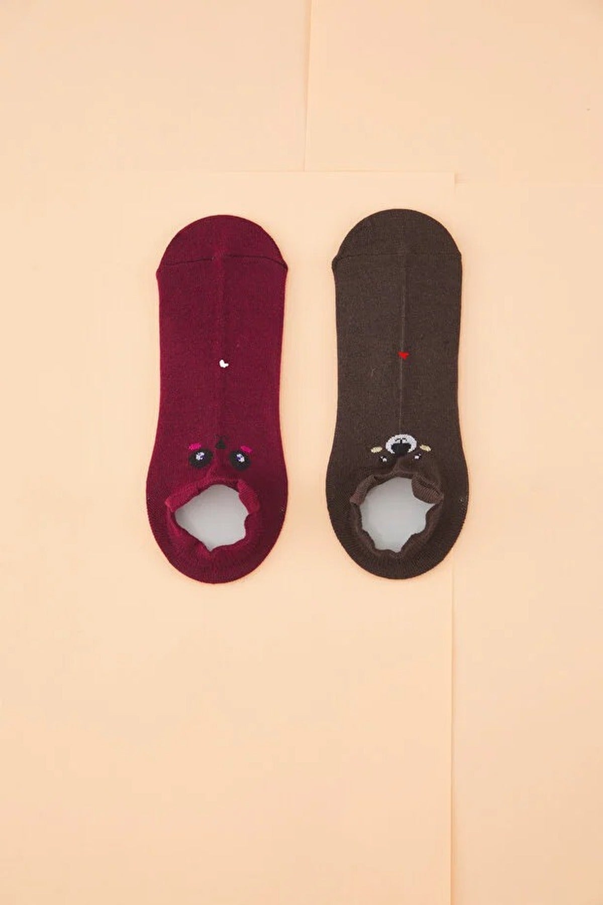 Multi 5 Pack Cotton Printed Knit Ankle Socks, Image 3 of 3