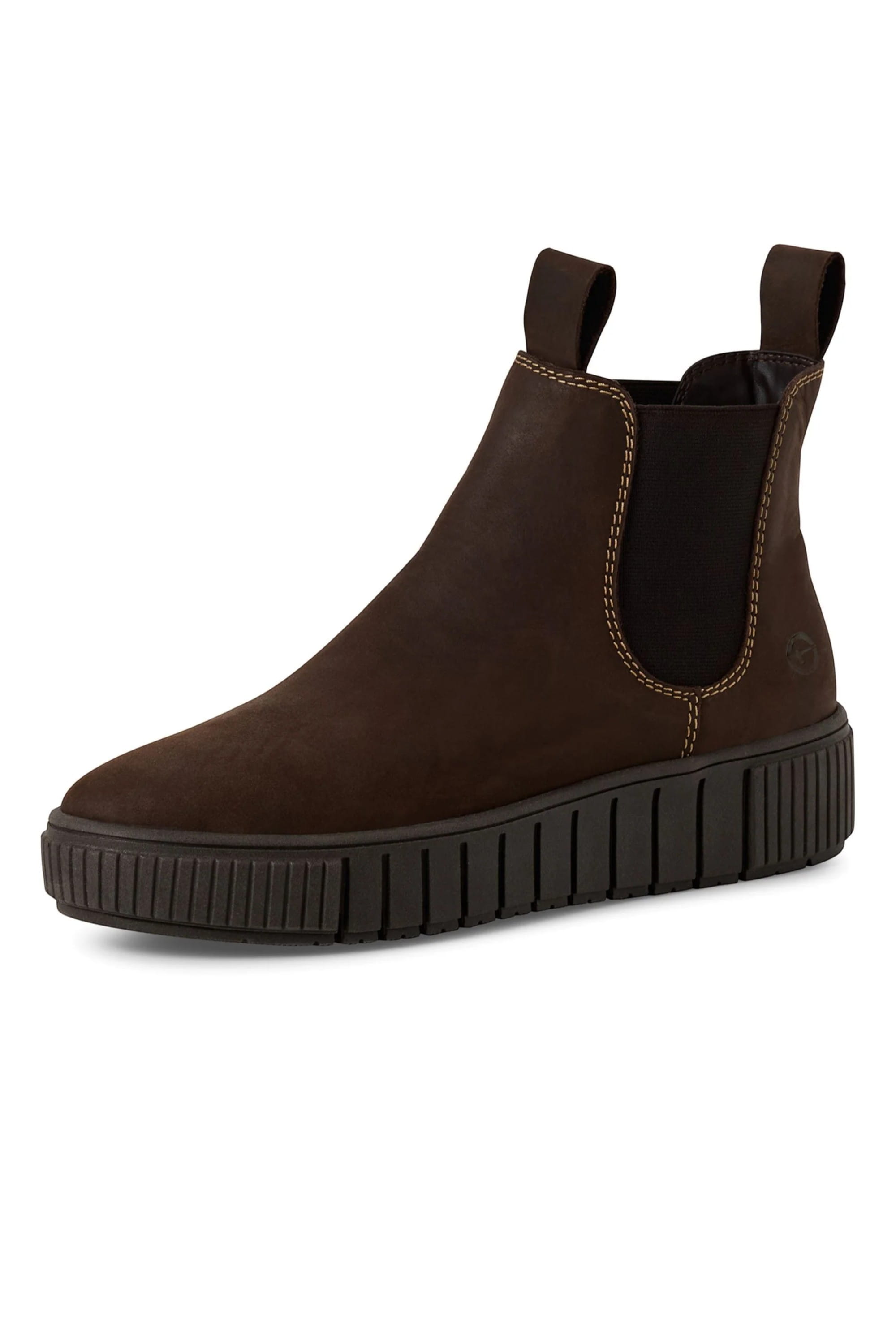Brown Tamaris Brown Tamaris Womens Brown Chelsea Boots, Image 3 of 8