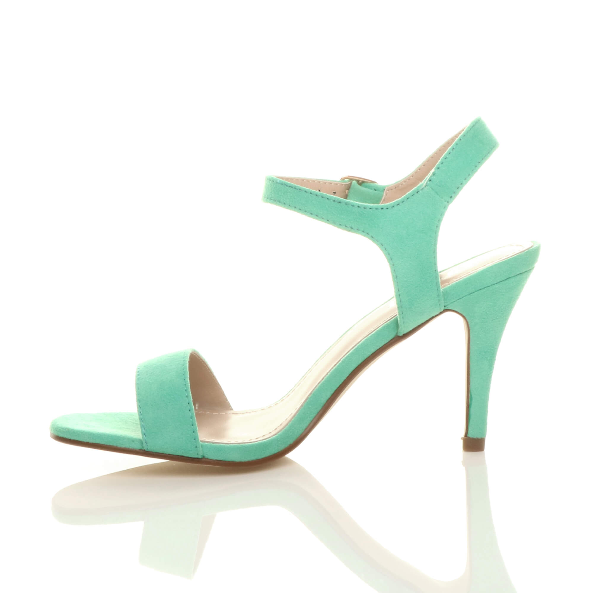 Mint AJVANI Mint Barely There Strappy High Heeled Sandals, Image 3 of 6