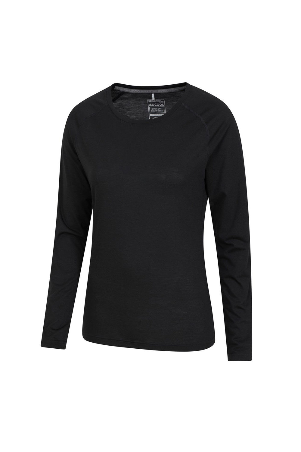 Black Quick Dry Long Sleeved Top, Image 3 of 4