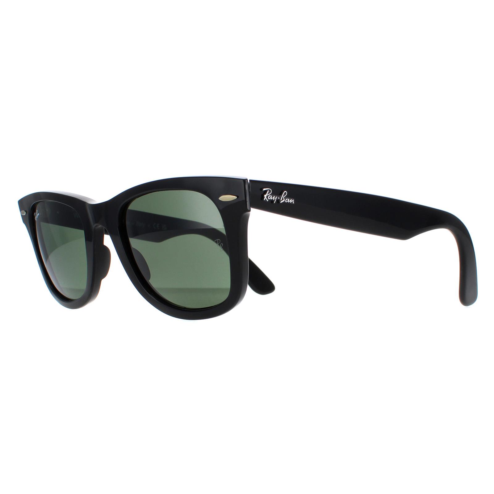 Black Ray-Ban Black Rectangle Black Green Sunglasses, Image 2 of 6