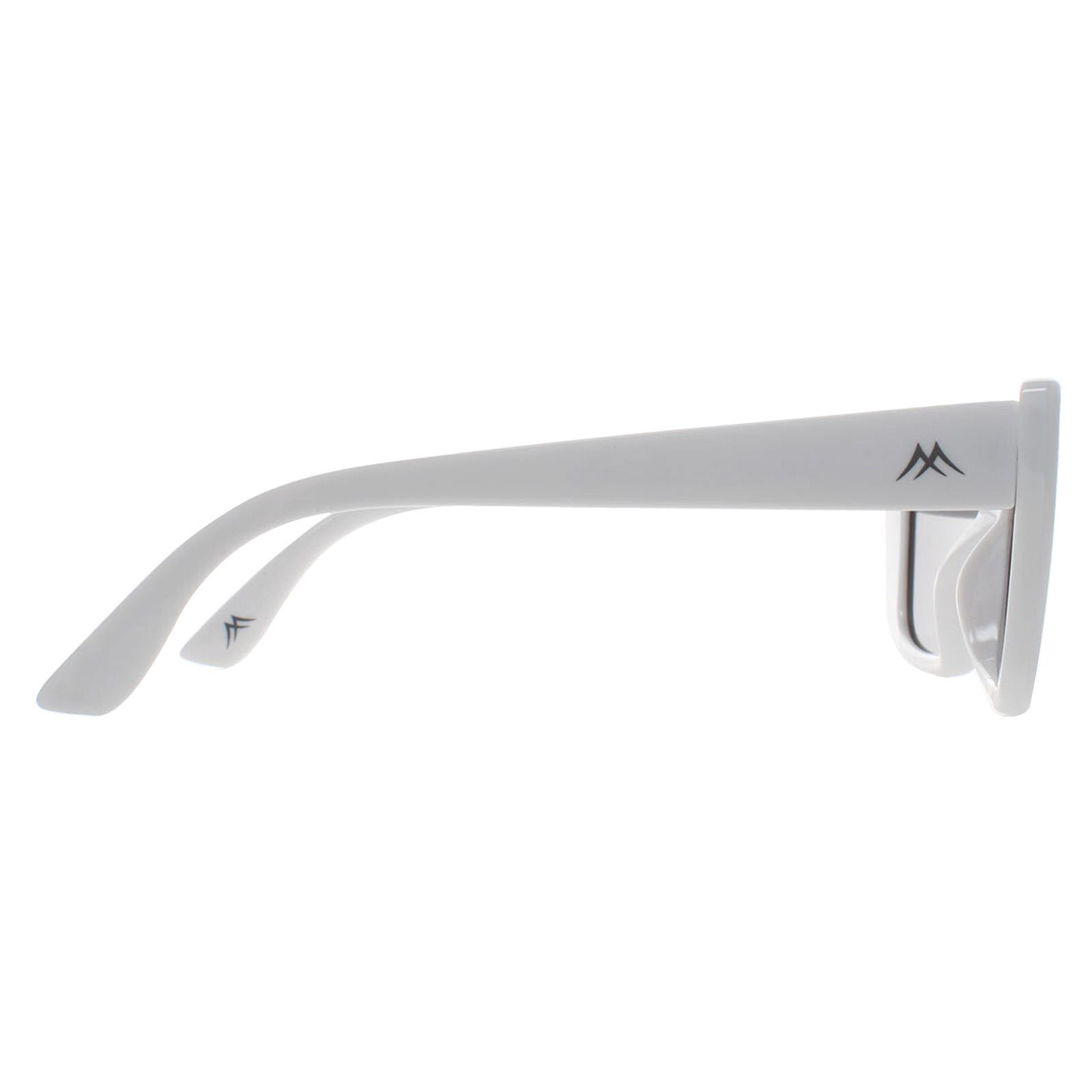 White Montana White Rectangle Shiny White Smoke Polarized MP193, Image 4 of 4