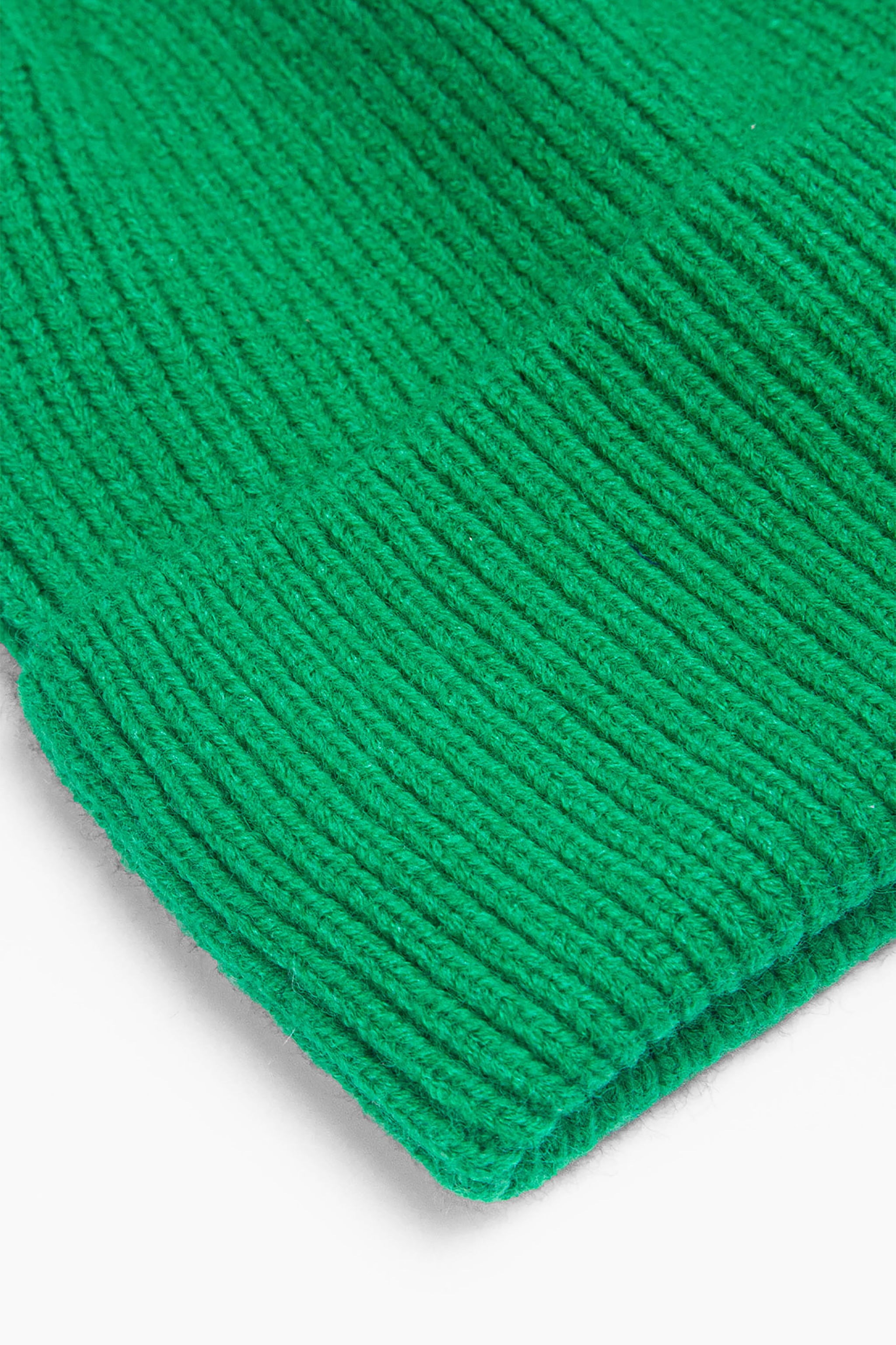 Green Plain Winter Beanie Hat, Image 3 of 3
