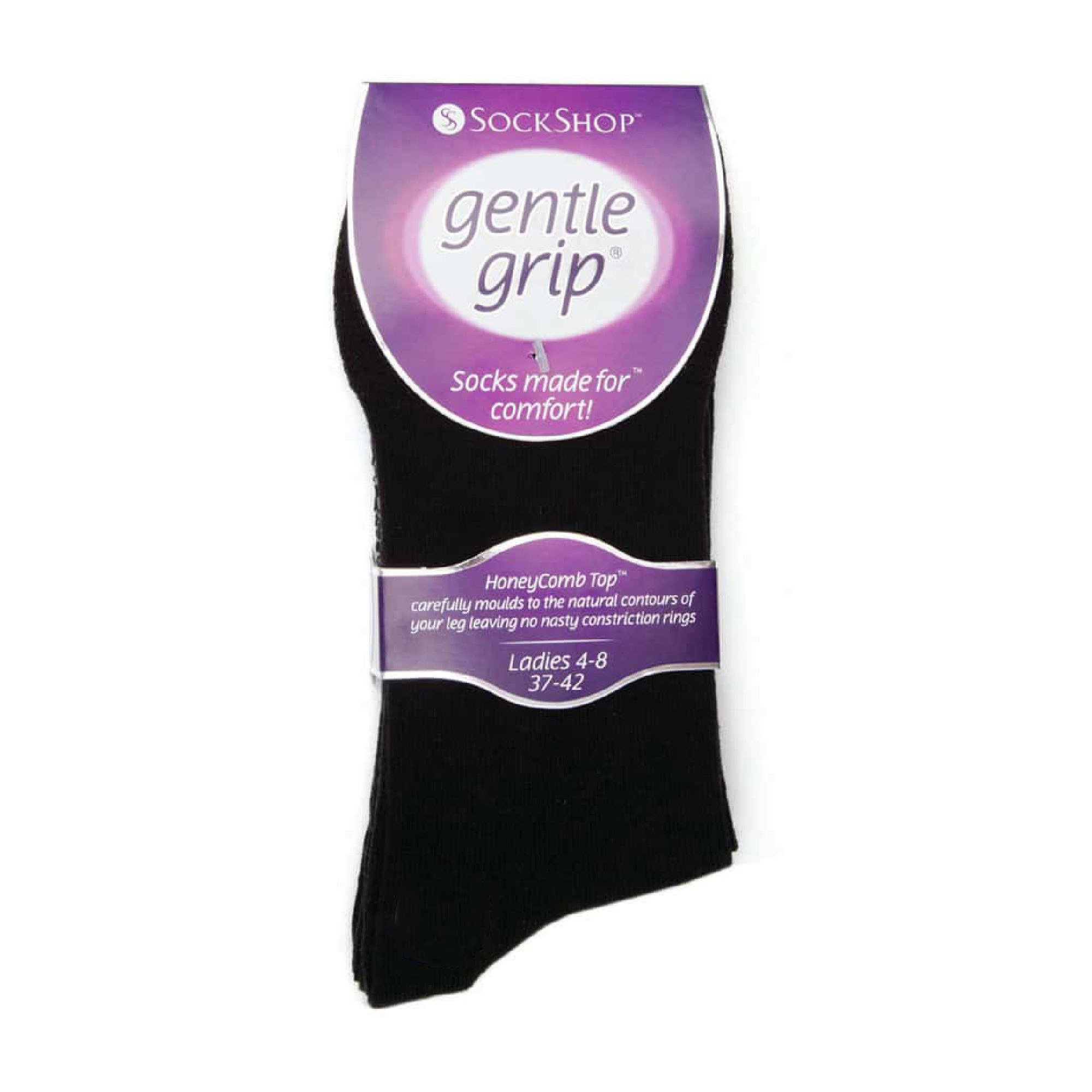 Black 6 Pairs Non Elastic Socks, Image 5 of 5