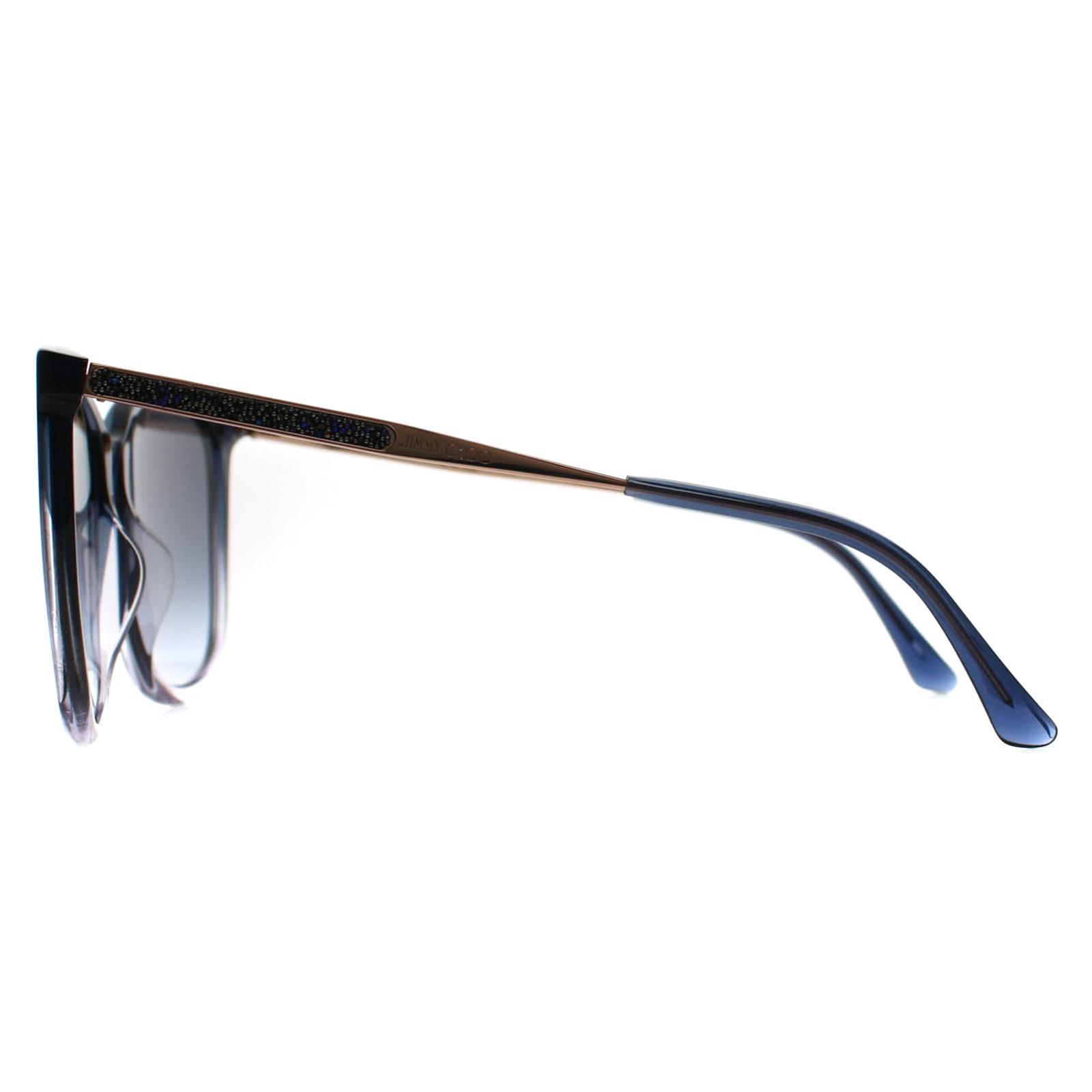 Blue Jimmy Choo Blue Square Blue Fade Grey Gradient NEREA/G/S, Image 3 of 3