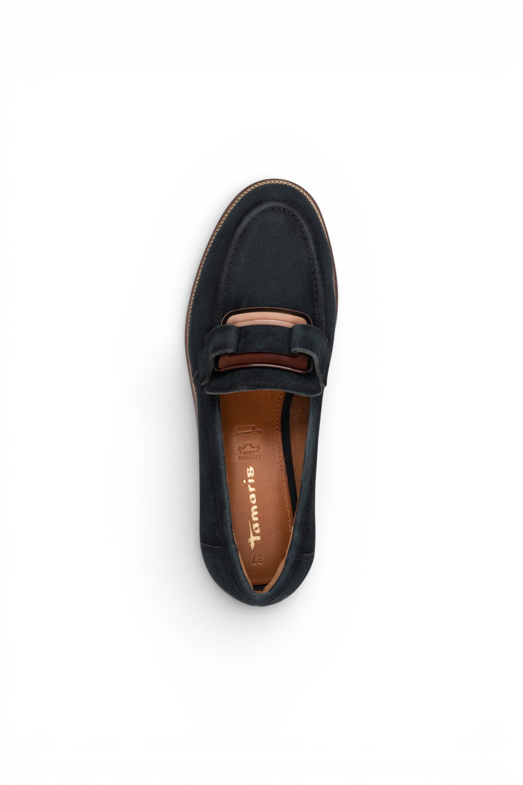 Blue Suede Leather Loafer Casual Shoes, Image 6 of 7