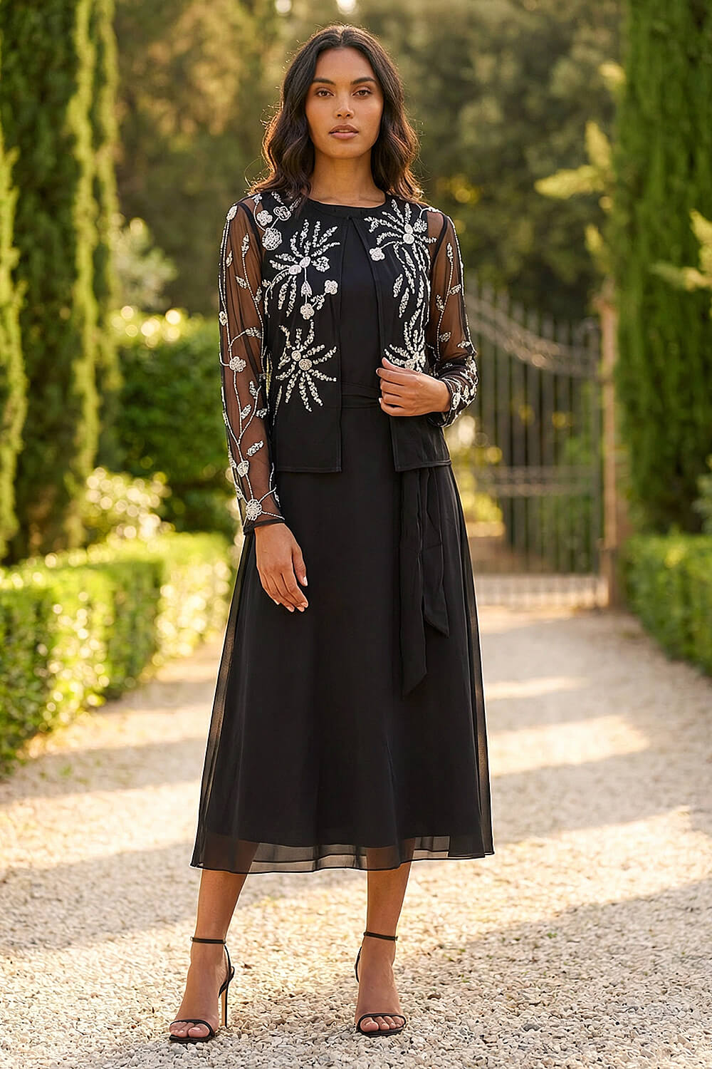 Black Embellished Detail Jacket, Image 4 of 4