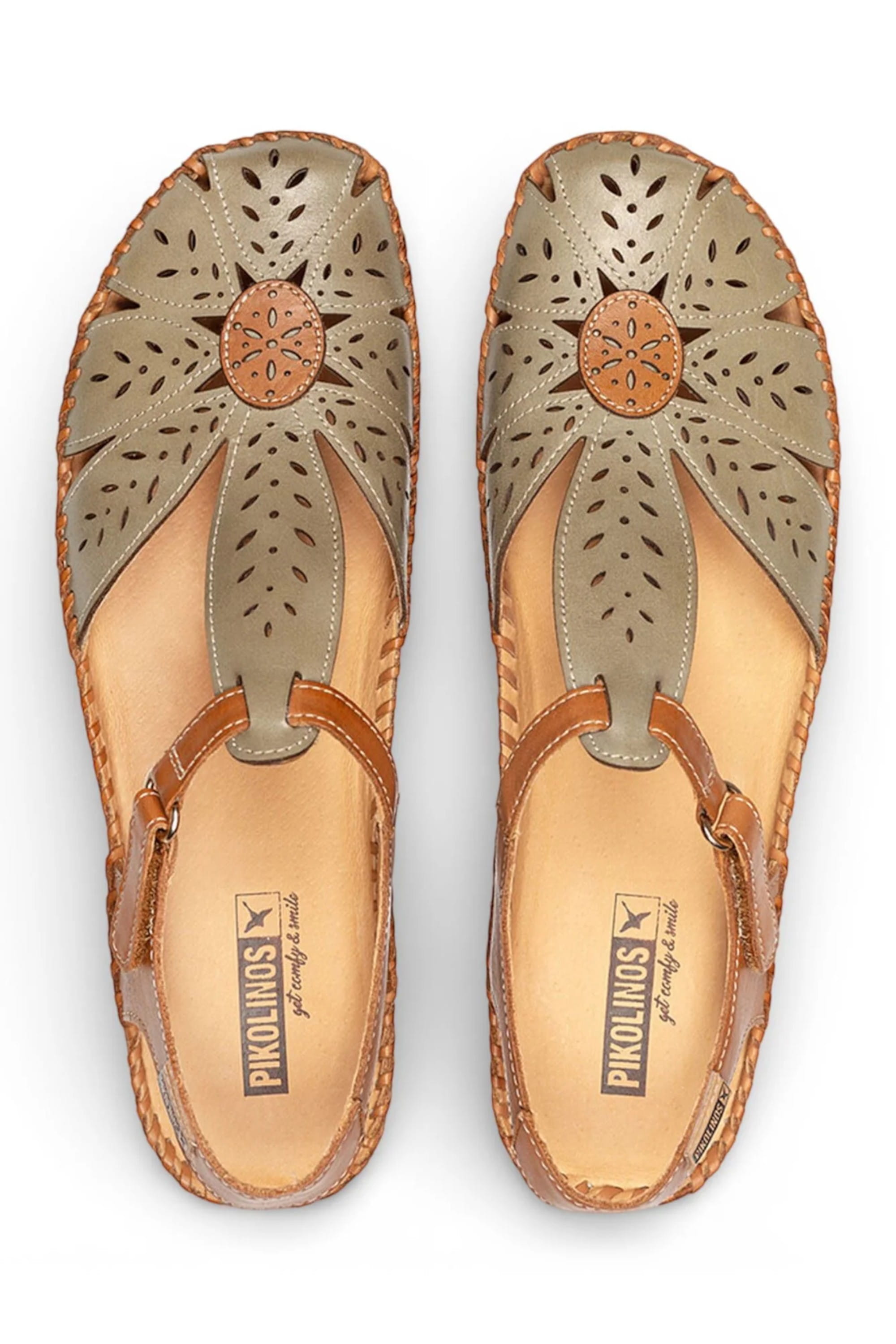 Green Womens Comfort Wedge Sandals P-Vallarta, Image 7 of 8