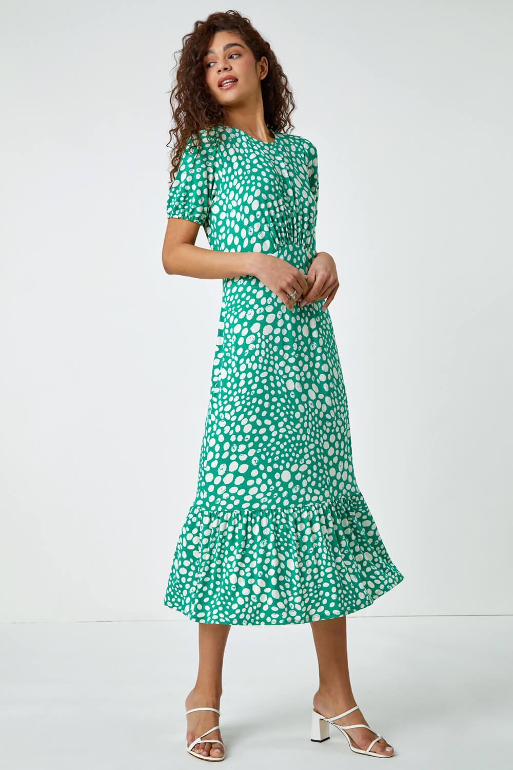 wayf bow satin midi dress Off Shoulder Back Satin Bow Wrap Crepe Midi Dress - Navy Blue