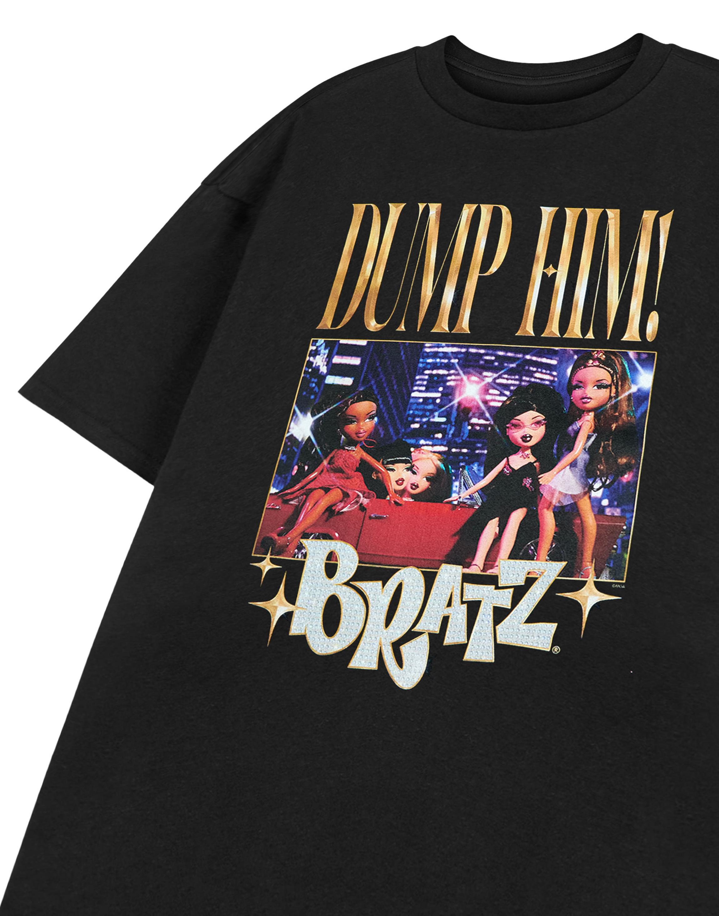 Black Bratz Dump Him Small T-Shirt, Image 5 of 6
