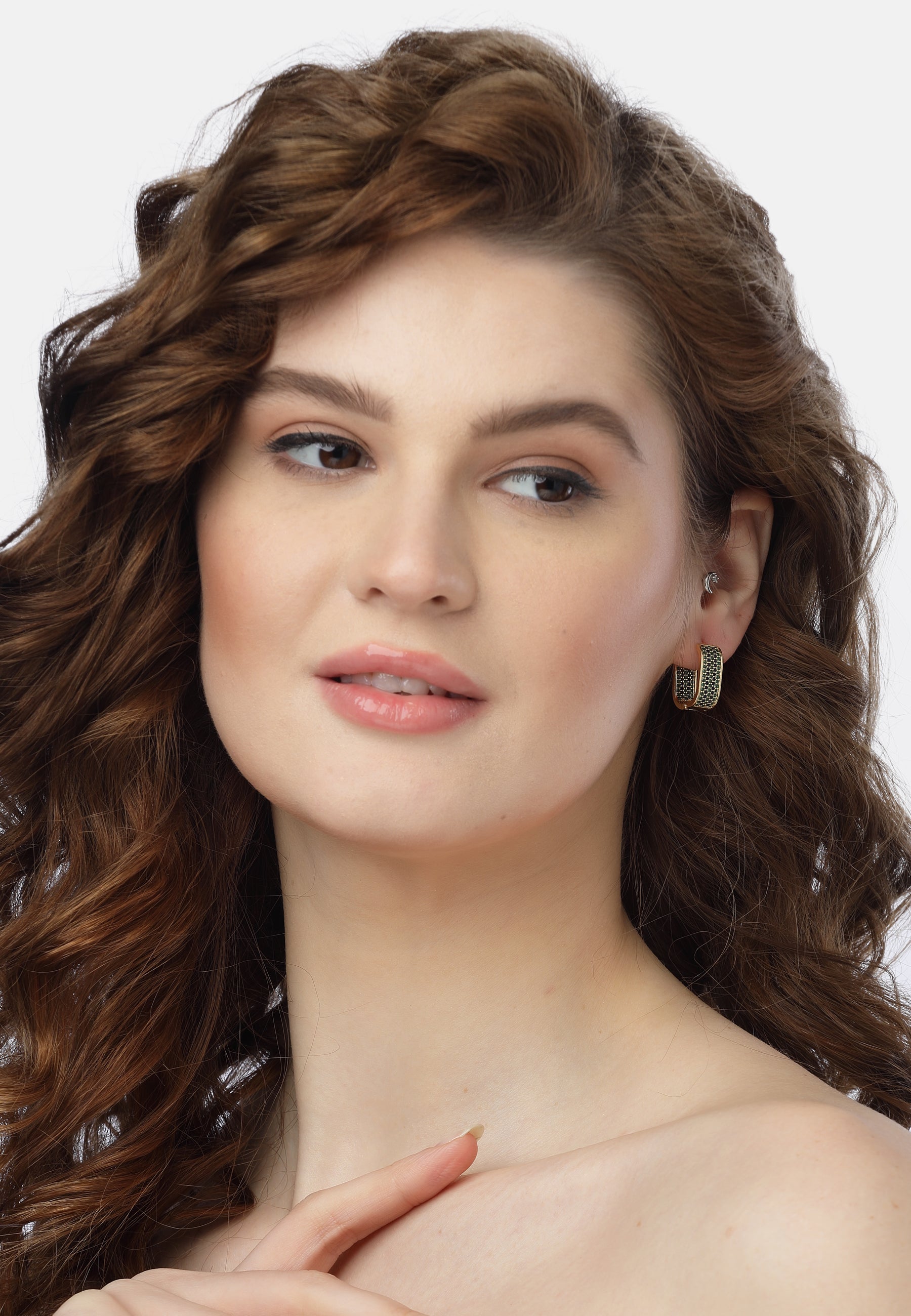 Gold Golden Radiance Hoops, Image 4 of 5