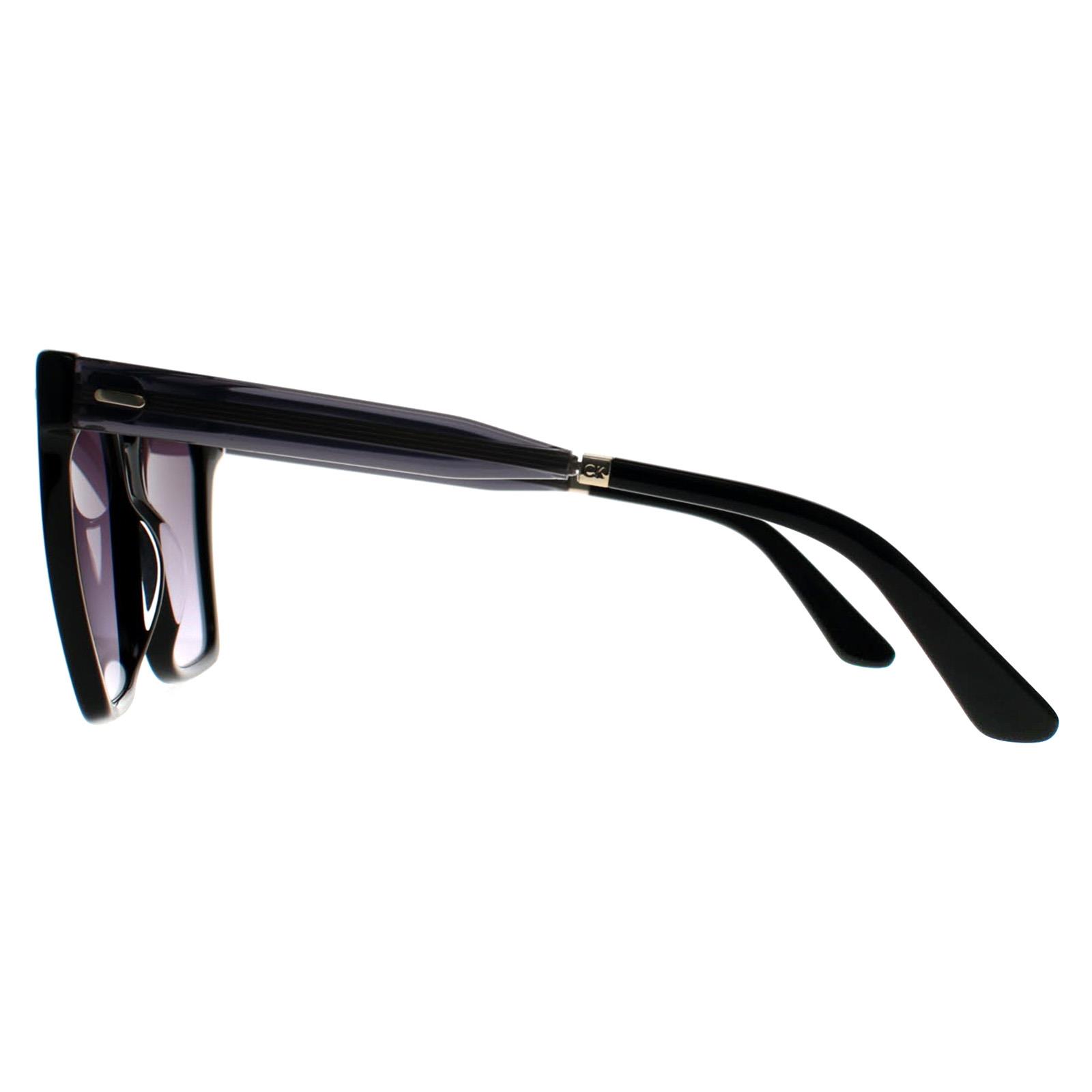 Black Calvin Klein Black Square Black Purple Gradient CK22534S, Image 3 of 3