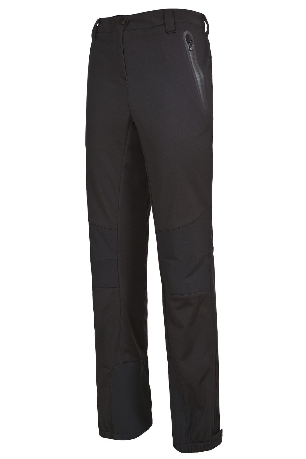 Black Sola Softshell Outdoor Trousers, Image 3 of 4