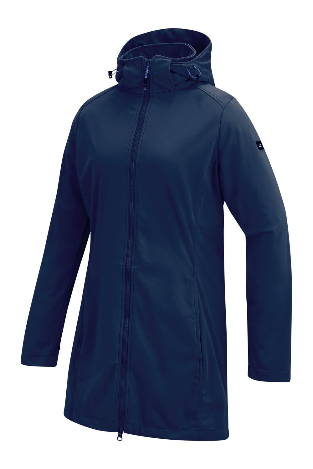 Navy Blue Carisbrooke Softshell Waterproof Jacket, Image 3 of 4