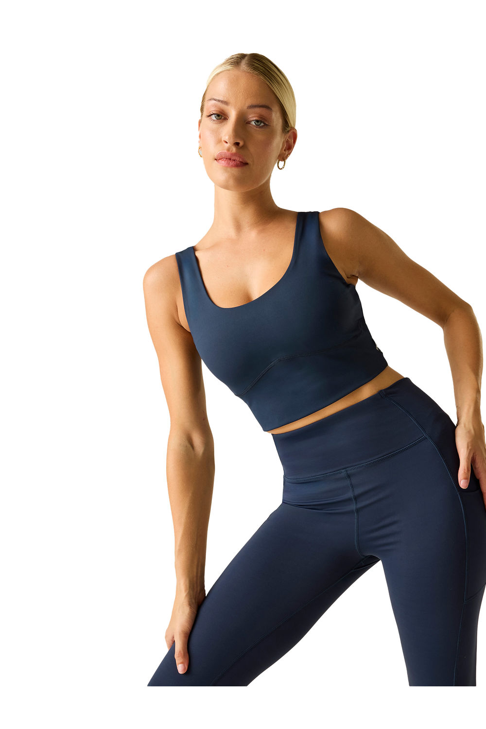 Navy Refresh Sports Bra, Image 1 of 5