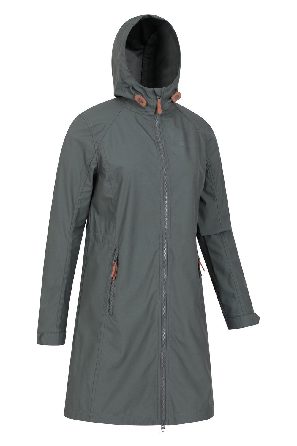 Green Ioana Longline Soft Shell Jacket, Image 3 of 4